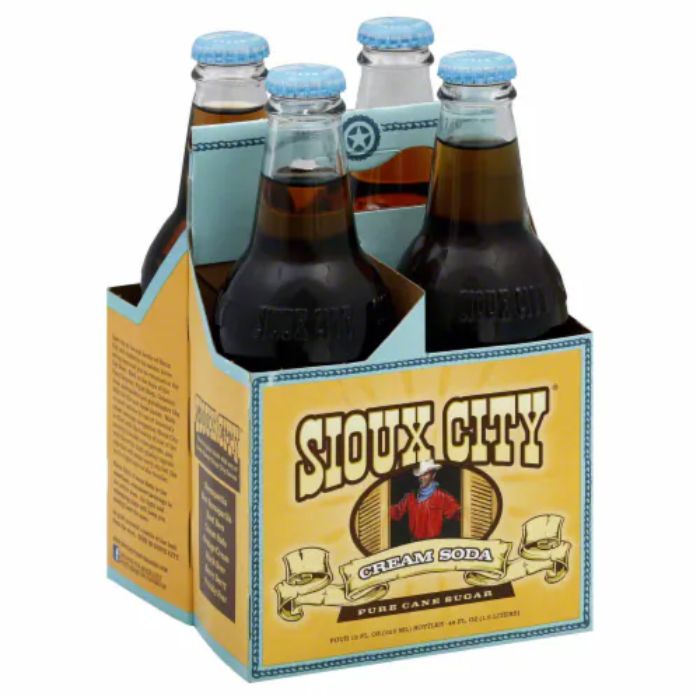 Sioux City – Cream Soda 4pk, 48 Fl Oz – Pack of 6
