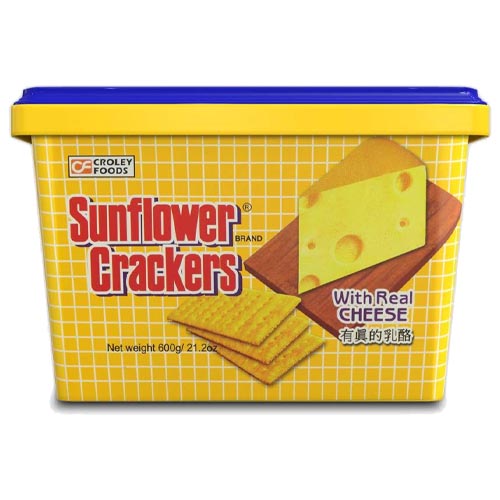 Sunflower Crackers – with Real Cheese – 600 G