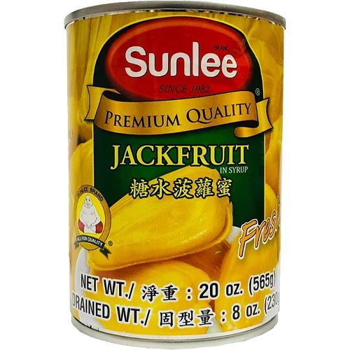 Sunlee Brand – Premium Quality – Yellow Jackfruit in Syrup – 20 OZ