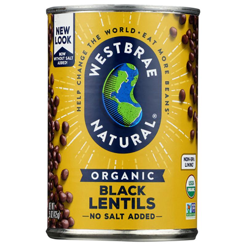 Westbrae – Black Lentils, 15oz