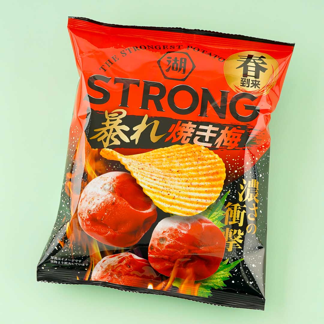 Koikeya Strong Potato Chips – Grilled Plum