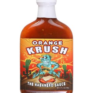 Hot Sauce Orange Krush Habanero 5.7 oz Flask Heat 10