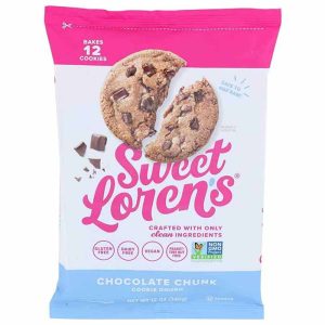 Sweet Lorens – Cookie Dough Chocolate Chunk Less Sugar, 12oz | Pack of