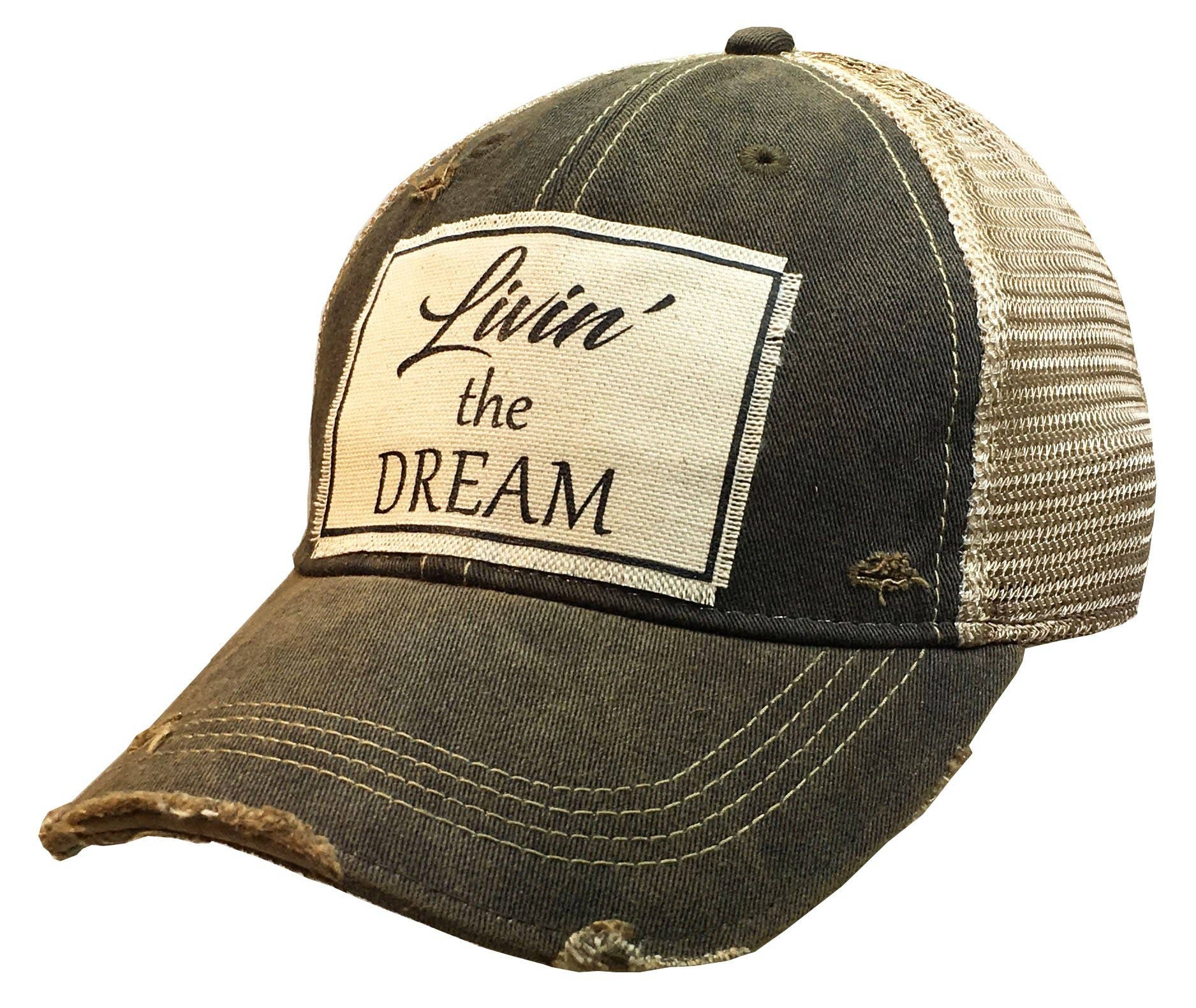 Vintage Life – Livin’ The Dream Distressed Trucker Cap
