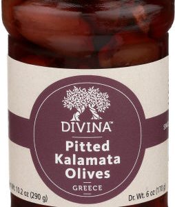 Divina – Olive Kalamata Pitted, 6 Oz | Pack of 6