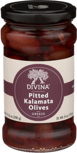Divina – Olive Kalamata Pitted, 6 Oz | Pack of 6