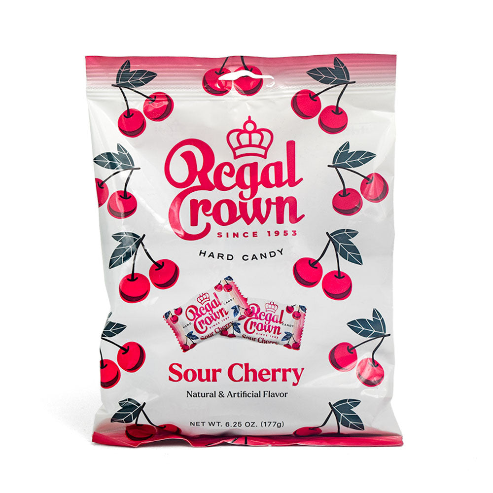 Regal Crown Sour Cherry Hard Candy – 6.25 oz