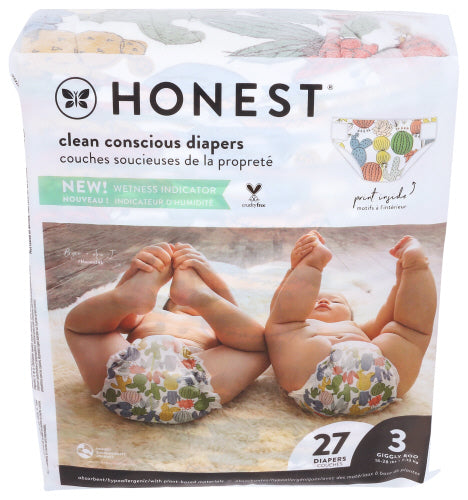 The Honest Company Diaper Cactus Cutie Sz 3 27 Pk – Pack Of 4