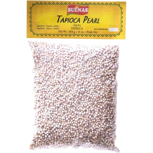 Buenas – Tapioca Pearl (White) – SAGO – Small – 16 OZ