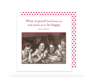 Shannon Martin Design – Wine Is Proof Beverage Napkin