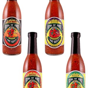 Ring of Fire Hot Sauce Complete Set, 4/12.5oz.