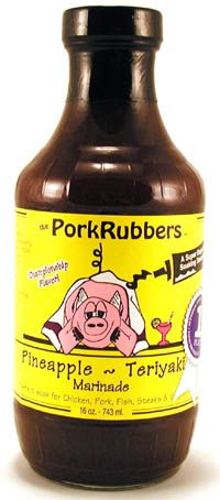 Pork Rubbers Pineapple & Teriyaki Marinade, 12oz.