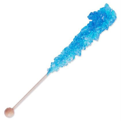 Blue Rock Candy Sticks Blue Raspberry – 10 Count