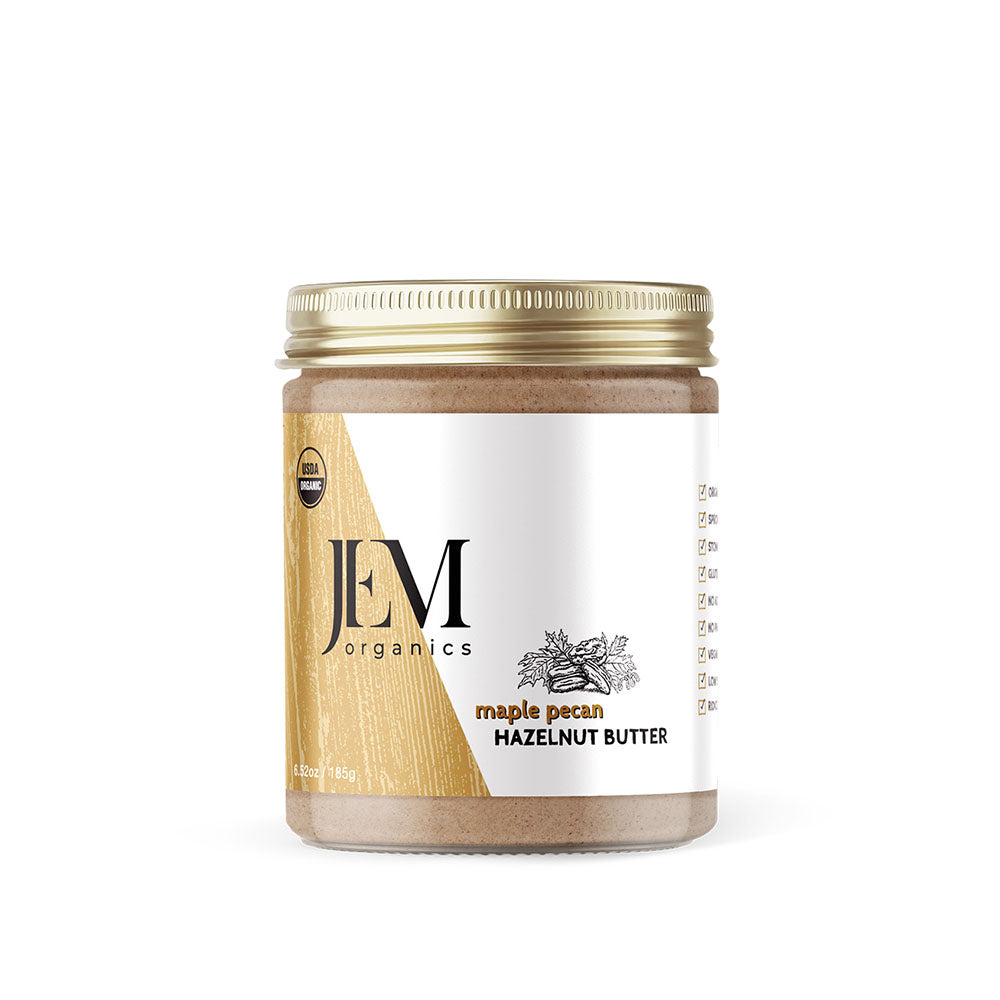 JEM Organics Maple Pecan Hazelnut Butter – Small 6 pack
