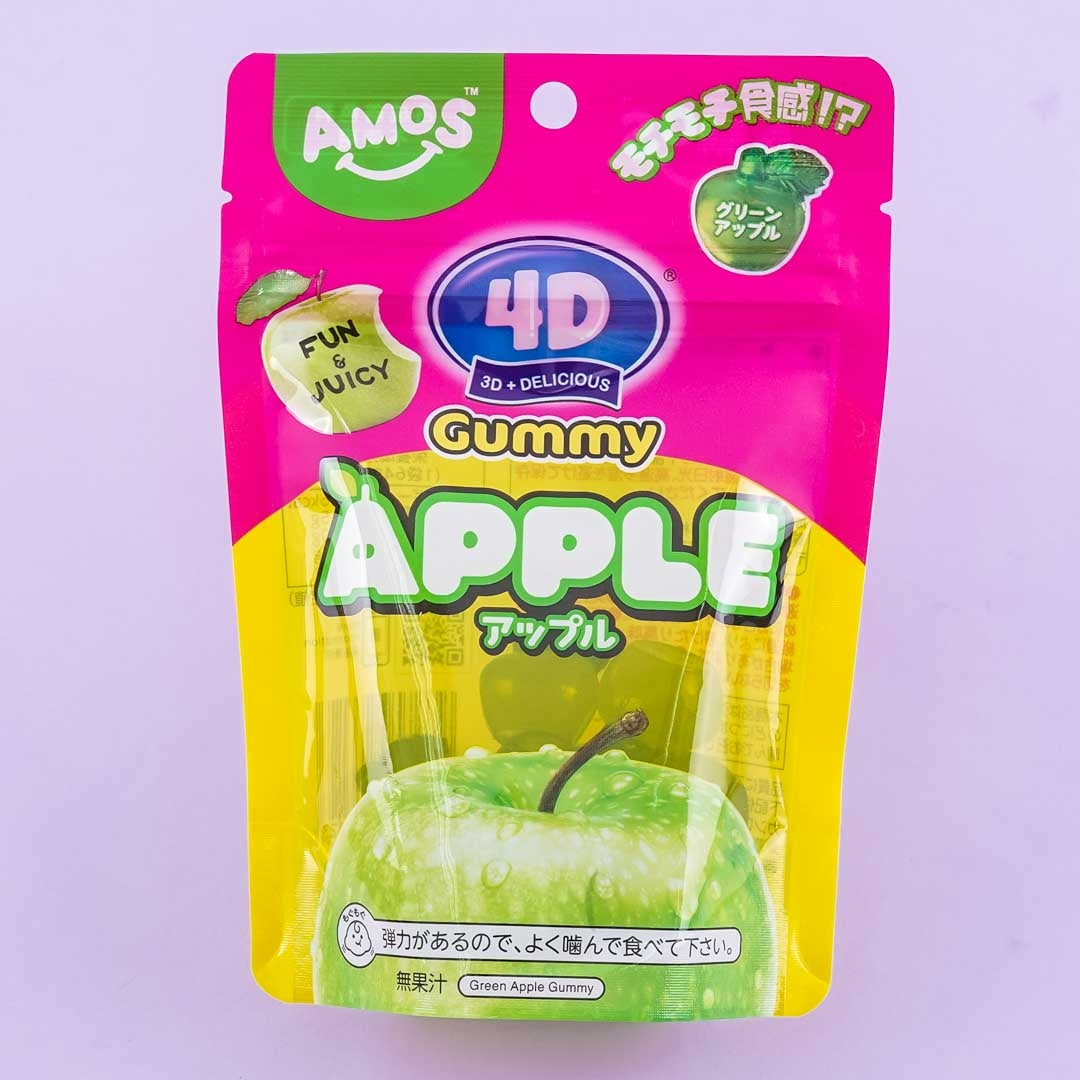 Kanro Amos 4D Gummy – Green Apple