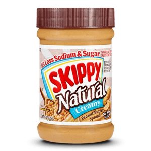 Skippy Natural Creamy 1/3 Less Sodium & Sugar Peanut Butter