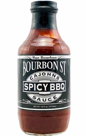 CaJohn’s Bourbon Street Spicy BBQ Sauce, 16oz.