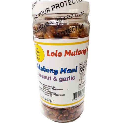 Lolo Mulong’s – Adobong Mani – Peanut and Garlic (Mild) – 10 oz