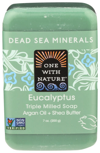 One With Nature – Triple-Milled Soap Bar Eucalyptus, 7 Oz (Pack of 1)