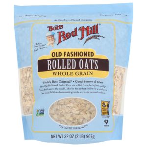 Bob’s Red Mill – Oats Rolled Regular Old Fashioned, 32 oz – Pack of 4