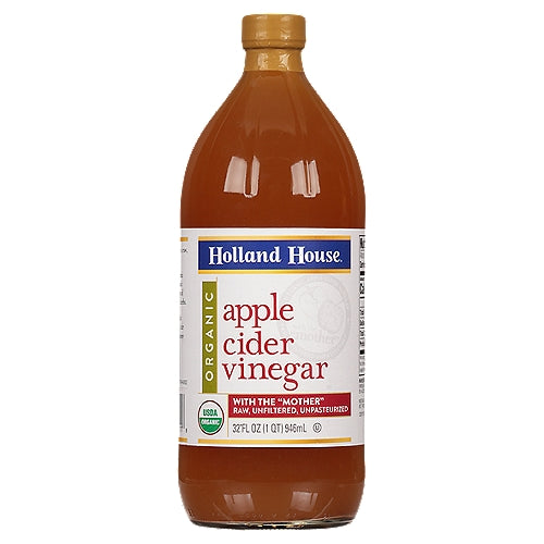 Holland House – Vinegar Apple Cider Organic, 32 oz | Pack of 6