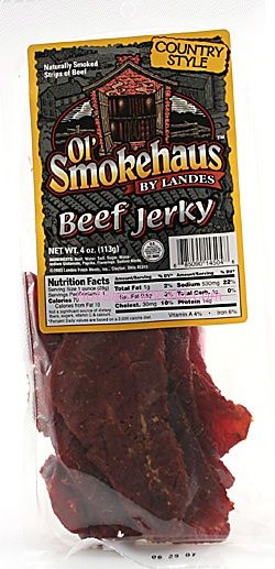 Ol Smokehaus Country Style Beef Jerky, 4oz.