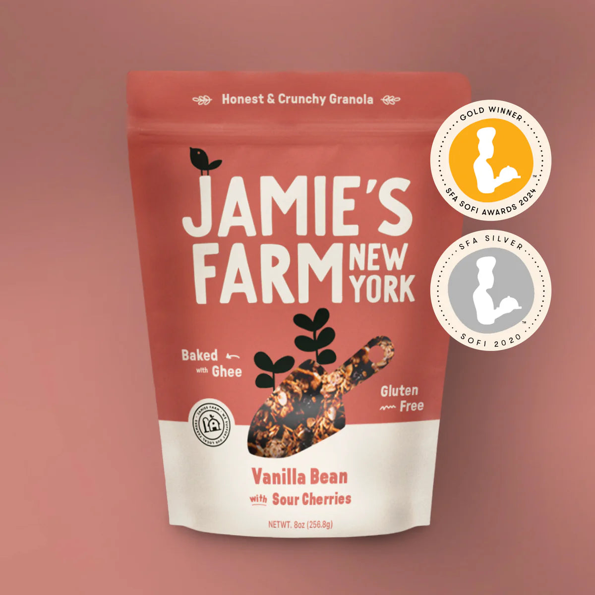 Jamie’s Farm Granola Vanilla Bean Granola Bag – 6 bags x 8 oz case