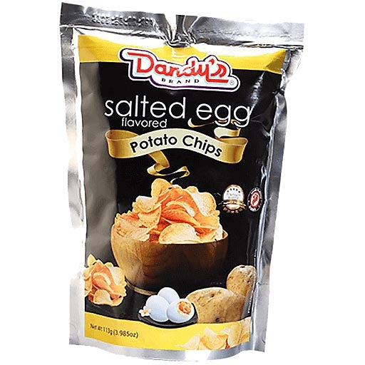 Dandy’s Brand – Salted Egg Flavored Potato Chips – 113 G