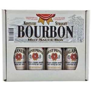 Kentucky Straight Bourbon Hot Sauce Gift Box, 4/5oz.