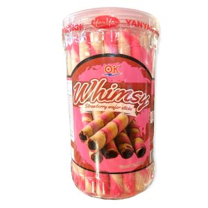 OK – Whimsy – Strawberry Wafer Sticks – 380 G