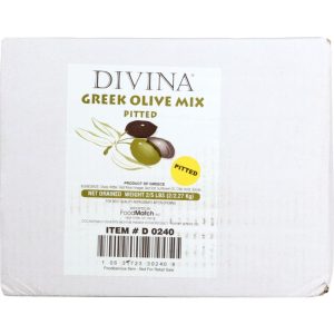 Divina – Greek Olive Mix Pitted, 6.4 Oz
