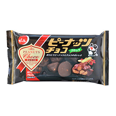 Denroku, Peanuts Choco Block, 60g
