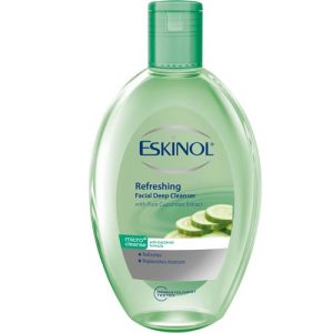 Eskinol – Refreshing Facial Deep Cleanser with Pure Cucumber Extract – Micro Cleanse – Anti-Bacterial Formula – Refreshes – Replenishes Moisture – 225 ML