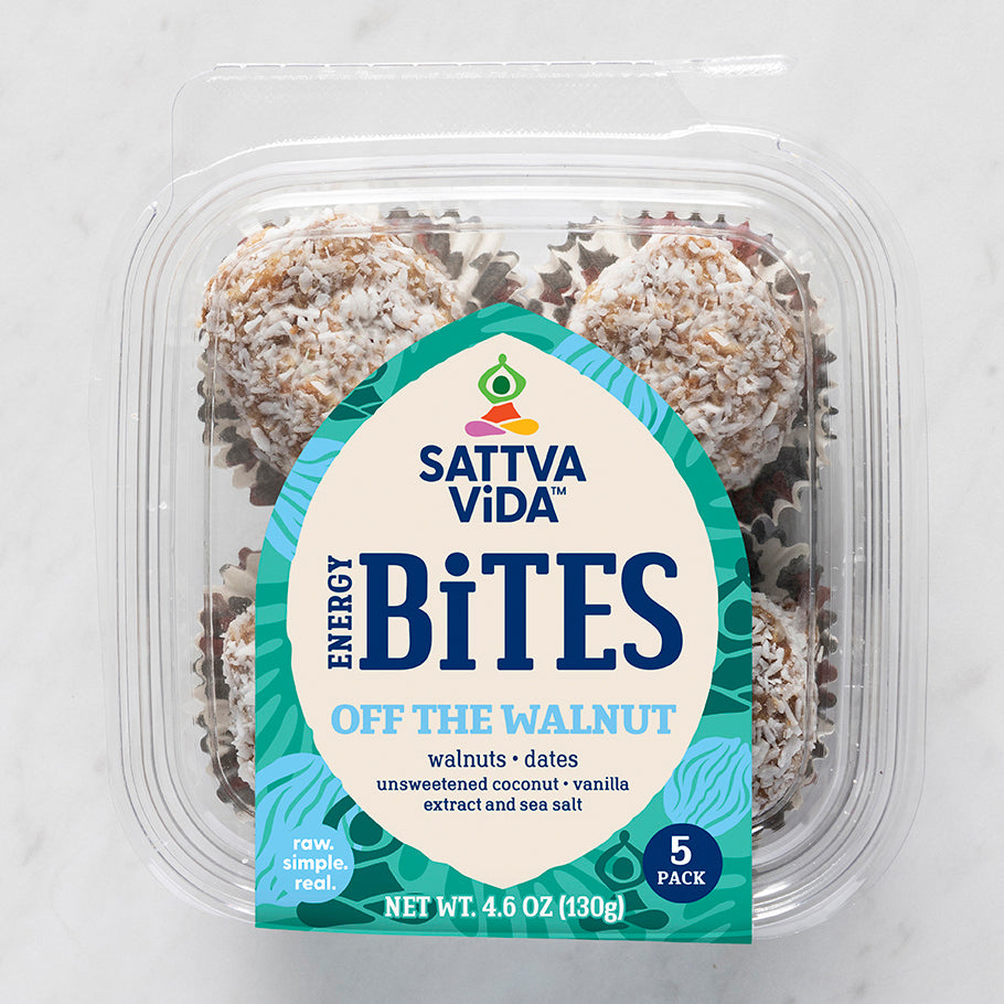 Sattva Vida Off the Walnut Energy Bites Packs – 5 pieces x 8 packs