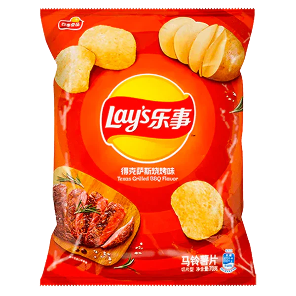 Lays Texas Grilled 70g – CHINA (Case of 12)