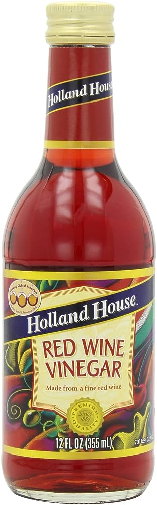 Holland House – Vinegar Wine Red, 12 Oz | Pack of 6