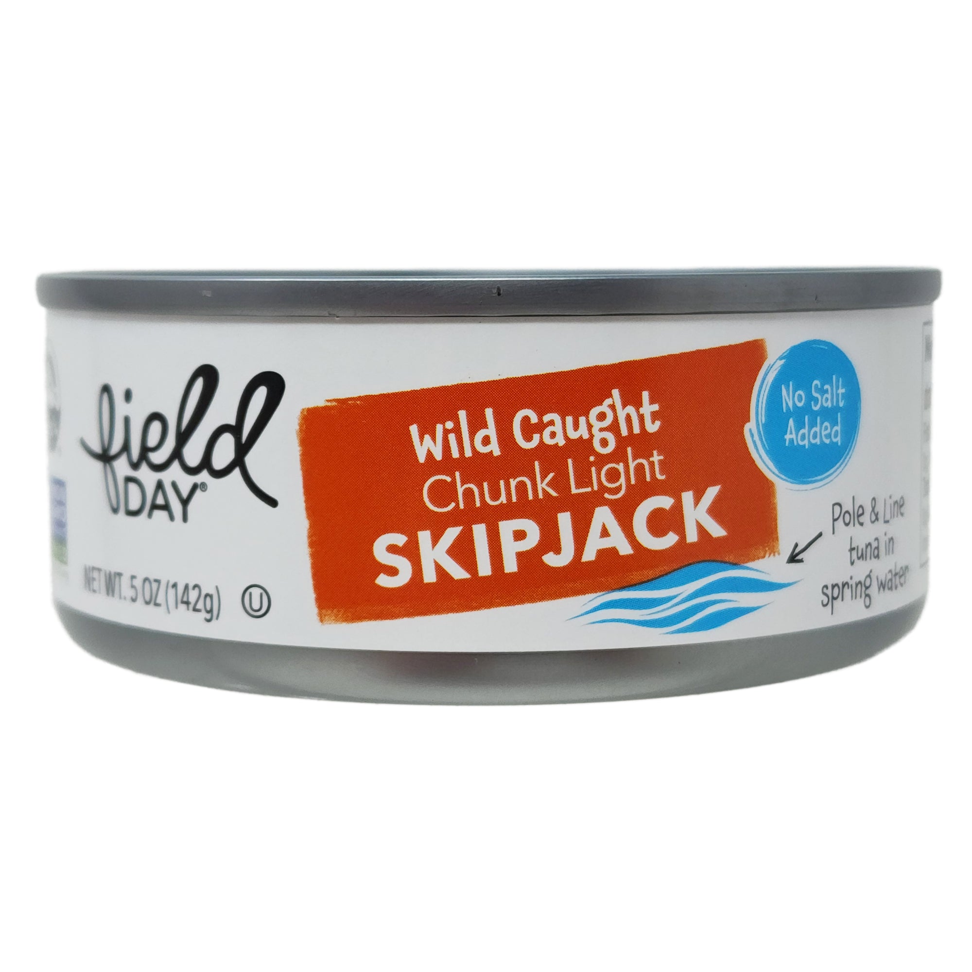 Field Day Organic No Salt Added Chunk Light Skipjack Tuna – 5oz.