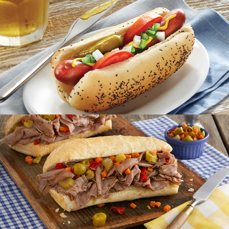 Vienna Beef Hot Dog Kit & Italian Beef Kit Combo