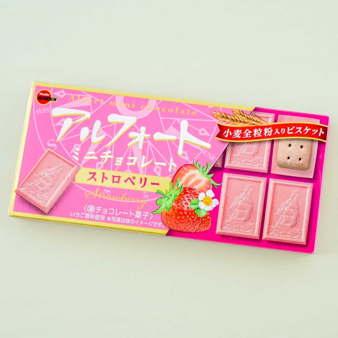 Bourbon Alfort Chocolate Biscuits – Strawberry
