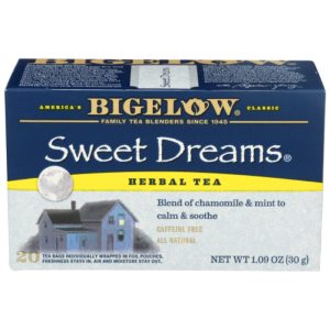 Bigelow – Sweet Dreams Tea, 20 Bags, 1.09 oz | Pack of 6