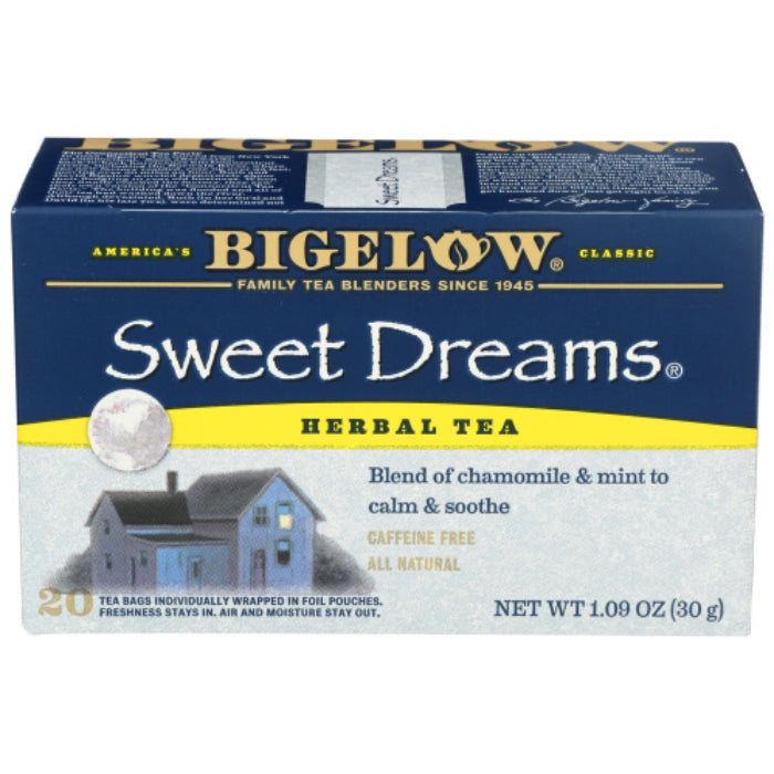 Bigelow – Sweet Dreams Tea, 20 Bags, 1.09 oz | Pack of 6
