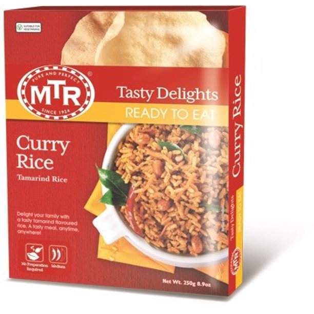MTR Ready to Eat – Curry Rice 8.82oz (250g)