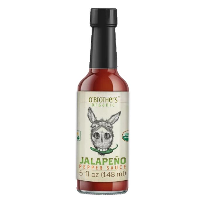 O Brothers Hot Sauce Jalapeno Organic 5 Oz – Pack Of 12