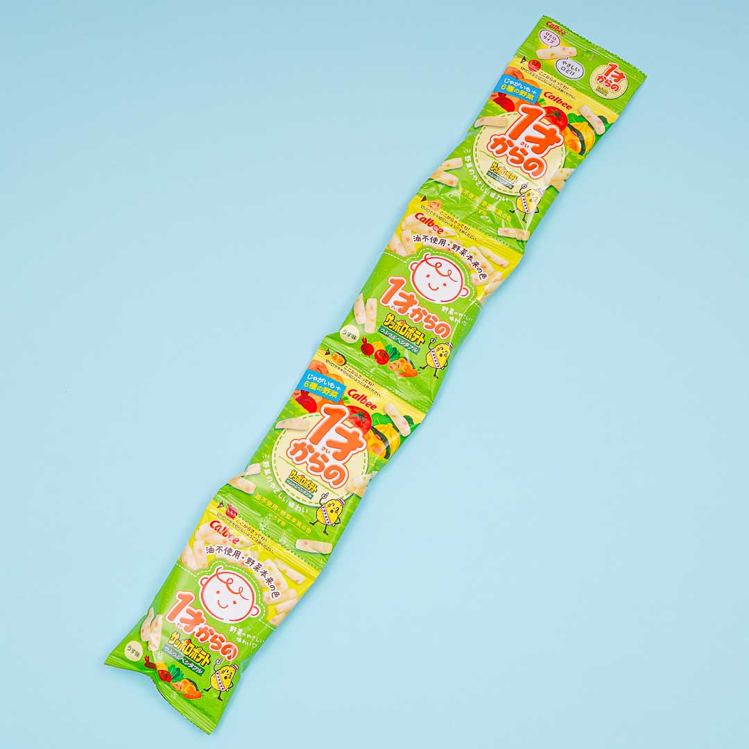 Calbee Sapporo Potato Tsubu-Tsubu Vegetable Snacks Set – 4 pcs