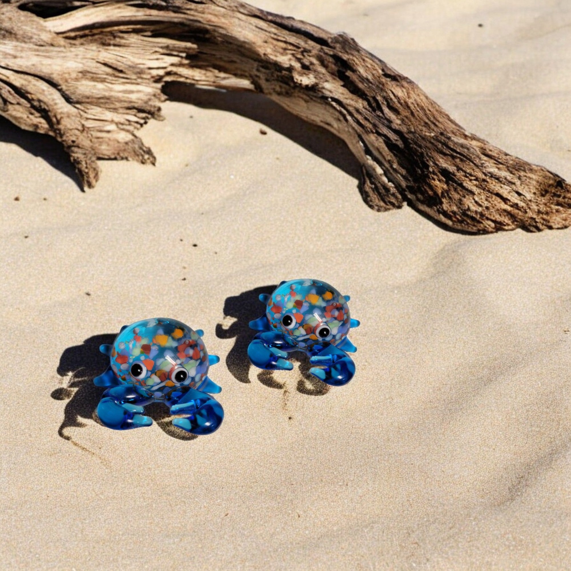 Tiny Glass Blue Crab