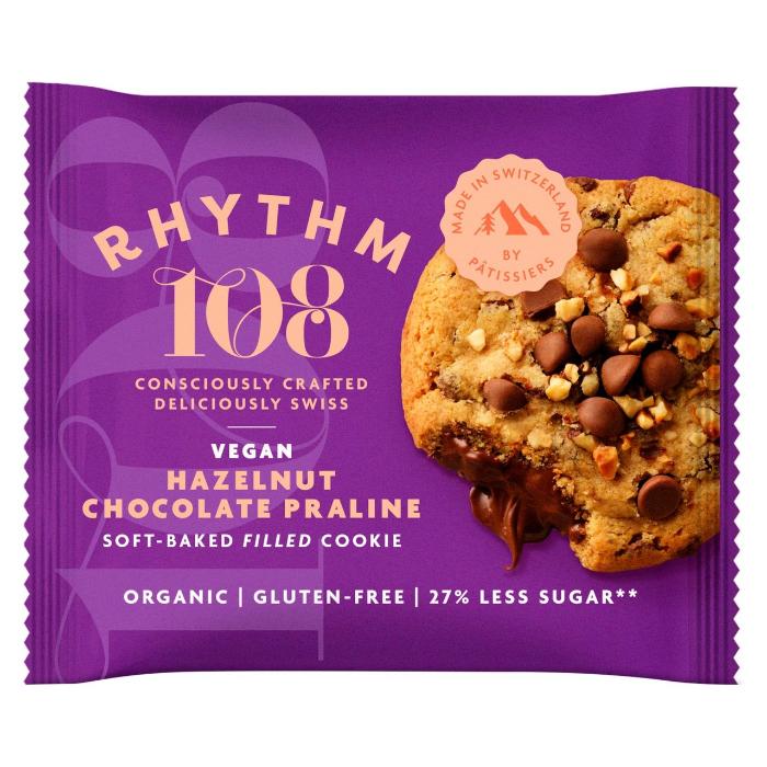 Rhythm108 – Vegan Hazelnut Choco Praline Soft-Baked Filled Cookie, 50g
