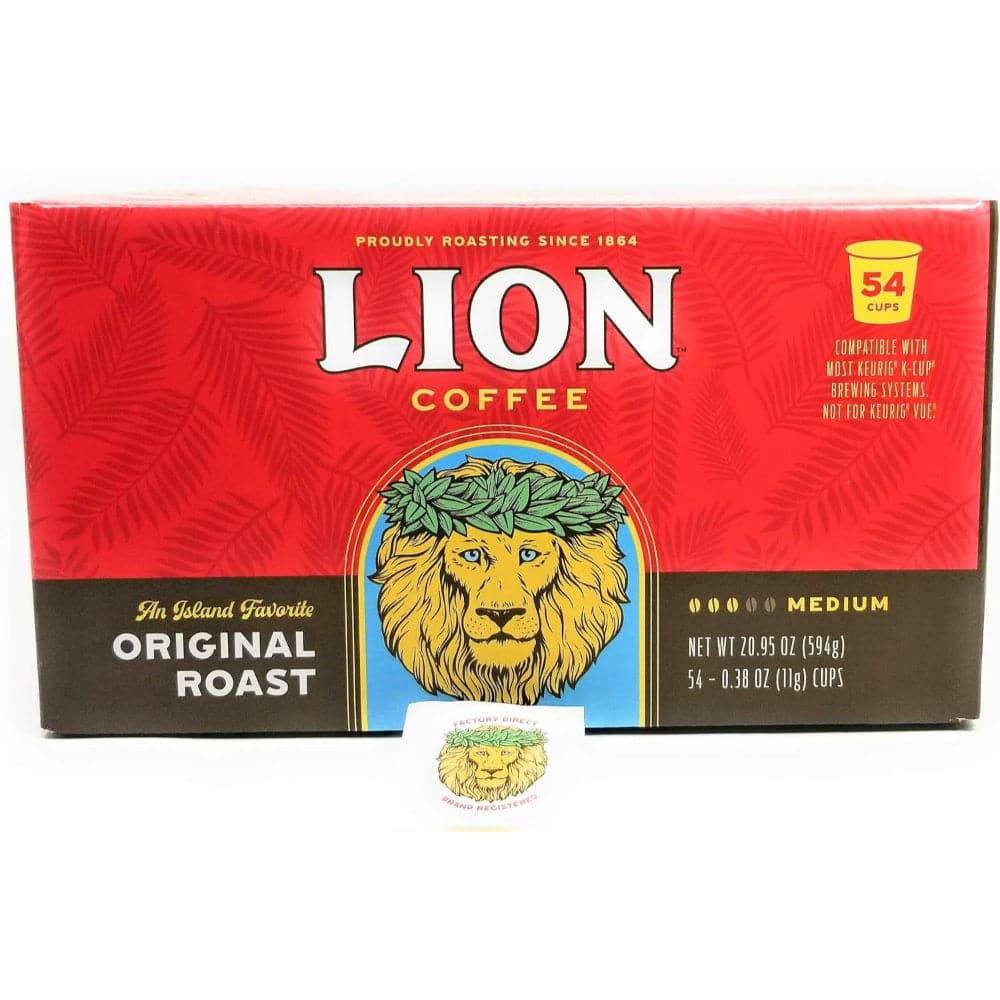 Lion Coffee – Original Roast Single-Serve Coffee Pods, 20.95 Oz