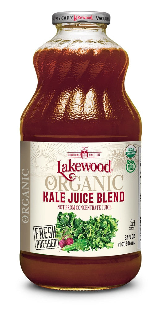 Lakewood Organic Juice Blend Super Kale Plus Beet 32 Fl Oz | Pack of 6