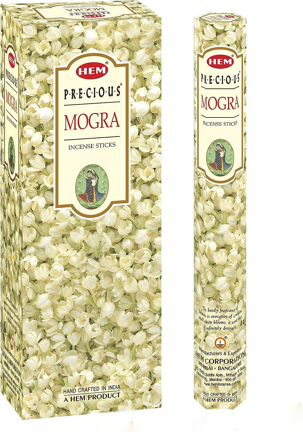 HEM Precious Mogra Incense Sticks – 120 Sticks Total