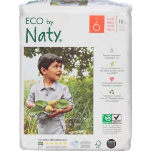 Eco by Naty – Baby Diapers Size 6, 18 Pcs